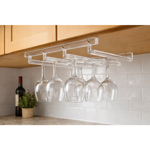 Prodyne Other - New Jubilee Prodyne Acrylic Under Cabinet or Shelf Stemware Rack